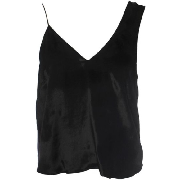 Michelle Mason Asymmetrical Cami in Black - Picture 1 of 10